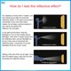 thumbnail image 3 of 1pc Car Reflectante Reflector Sticker Car BodyHigh Reflective Exterior Auto Accessories Reflective Tape Reflex Warning, 3 of 3