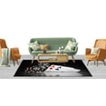 thumbnail image 2 of Playing Cards Rugs, Casino Rugs, Modern Rug, Accent Rug, Salon Decor Rug, Runner Rug, Gift For Him, Step Rug, 3D Printed Rug, Area Rug, 5.9'x9.2' - 180x280 cm, 2 of 7
