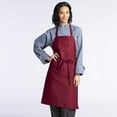 thumbnail image 2 of Uncommon Threads 3000-0300 30W x 34L Bib Apron in Burgundy, 2 of 5
