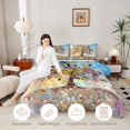 thumbnail image 3 of Homewish Bohemian Rainbow Life Tree Full Size Comforter Sets,Autumn Leaves Bedding Comforter Set,Reversible,3pcs,1 Comforter and 2 Pillowcases, 3 of 7