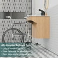 thumbnail image 5 of GGISHA Floating Bathroom Vanity with Sink,Wall-Mount Stone Resin,Wood Cabinet Ada Compliant,Modern Hand Support for Seniors, Handicap, 5 of 7