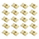 thumbnail image 2 of Small Hasp Latch 20Pcs Yellow Durable Zinc Alloy Jewelry Box Buckle for Home Use, 2 of 5