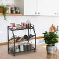 thumbnail image 5 of SAYFUT 3 Tier Dish Drying Rack Stainless Steel Kitchen Storage Over The Shelf Storage Rack Kitchen Cutlery Utensils Holder, Single Slot 34.8'', 5 of 7