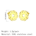thumbnail image 3 of Handsome modified blade wheel personality small stud earrings for men, 3 of 4