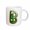 White, variant on 3drose, Cute St Patricks Day Image of Cookie Monogram Initial B, 15oz Two-tone Red Mug