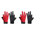 thumbnail image 2 of 2 Pares Guantes Ciclismo Dedos Cortados Manopla Deportiva para Antideslizante () Rojo, 2 of 8