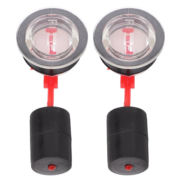 2 piezas de repuesto para medidor de combustible de generador, indicador de nivel automotriz para tanque de generador, accesorio para monitoreo preciso de combustible
