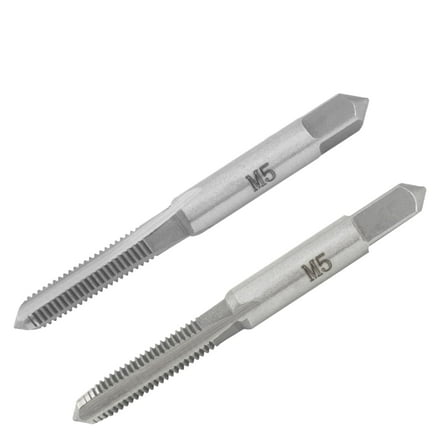 M5X0.8 Hand Tap Right Hand, M5 X 0.8mm Metric Threading Hand Tap 1Pair