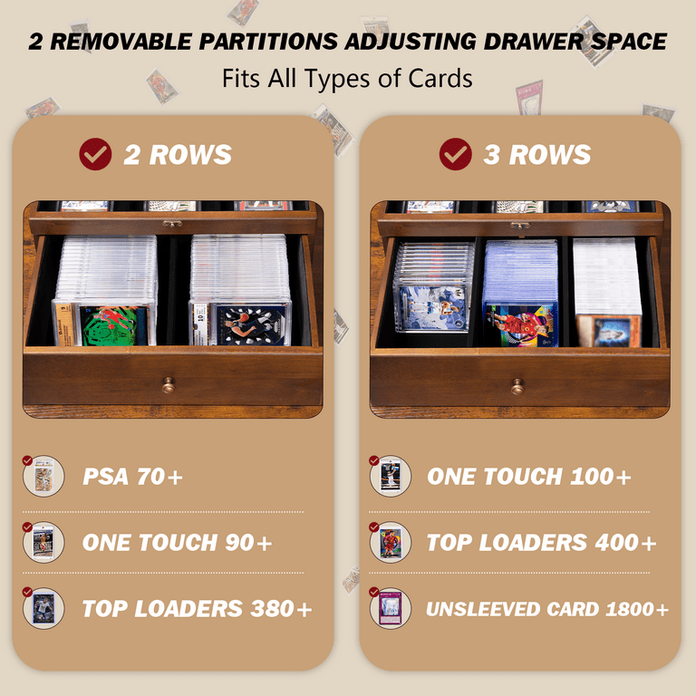 100 card display case Ultimate Guard Deck 100+ Boulder: Clear Malachite It has outside dimensions of 32 width Kaapai TradeVault Lockable Trading Card