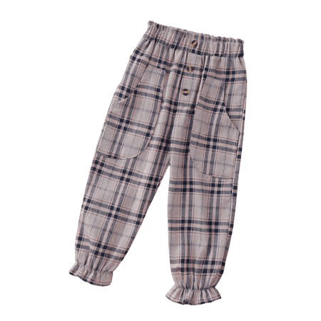 

Kucnuzki 18 Months Infant Baby Girl Winter Pants Causal Pants 24 Months Infant Girl Elastic Plaid Prints Casual Cozy Pants Purple