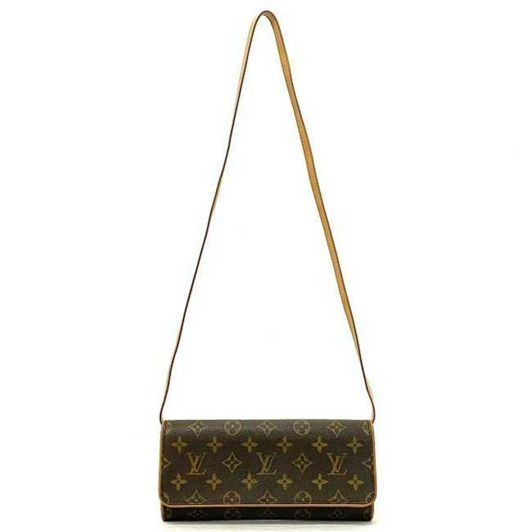 Brown Louis Vuitton Monogram Pochette Twin GM Crossbody Bag
