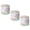 F, variant on Fade Resistant Mercerized Cotton Thread 3 Spools Soft Yarn For Long Time Use Crafting Projects