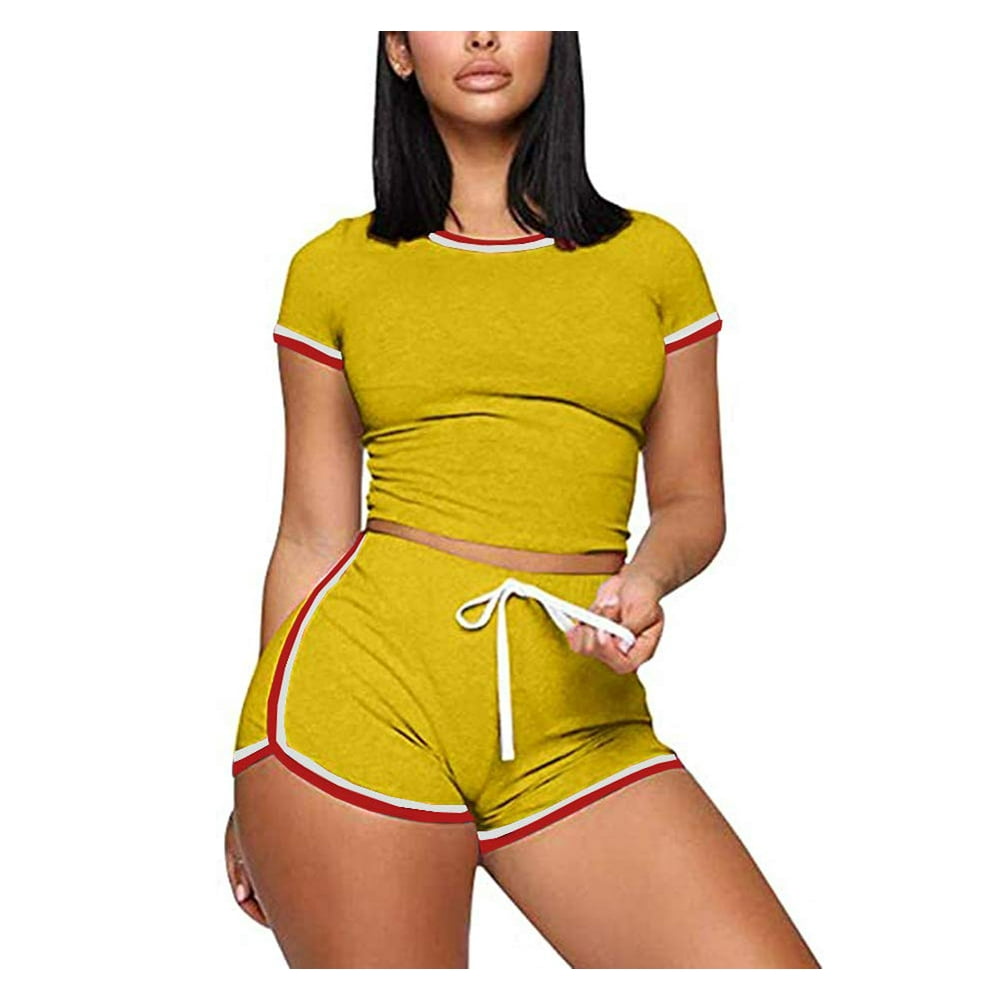 two piece sweatsuit shorts