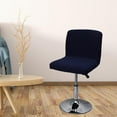 thumbnail image 6 of Bar Chairs cover Removable Washable Stool Protectors Short Back cover dirty for Dinning Room Hotel Office Navy, 6 of 9