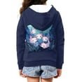 thumbnail image 4 of Chririnla Underwater Cartoon Axolotl Pattern Youth Zip Up Sweatshirt Long Sleeve with Pockets Lightweight Athletic Sportswear for School Gym Size 13-14, 4 of 7