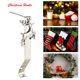 thumbnail image 5 of Ganchos para colgar calcetines navideños de hierro Ganchos para chimenea sin perforaciones (Ciervo navideño) Likrtyny Libre de BPA, 5 of 7