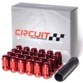 thumbnail image 1 of Circuit Performance Tuner à Spirale Écrous à Crampons Rouges 12x1.5 Acier Forgé (24 Pcs + Outil), 1 of 5