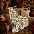 thumbnail image 3 of Woodland Wilderness Bears Bucks Rustic Lodge Autumn, Peaceful Mountain Lake Scene, Warm Flannel Blanket for Cabin and Lodge, Outdoor Lovers Christmas Gift, Festive Home Decor, 3 of 9