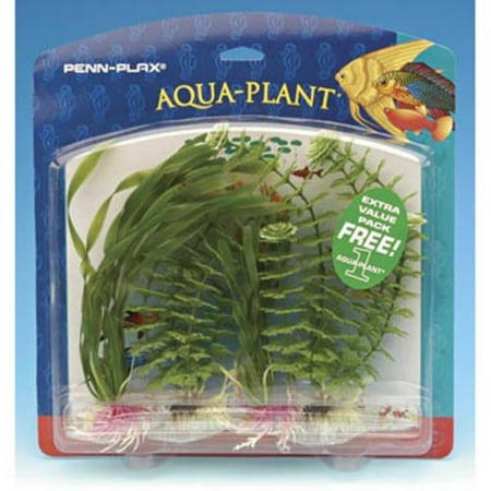 Penn Plax PVP1 Aqua-Plant Variety Value Pack in Green