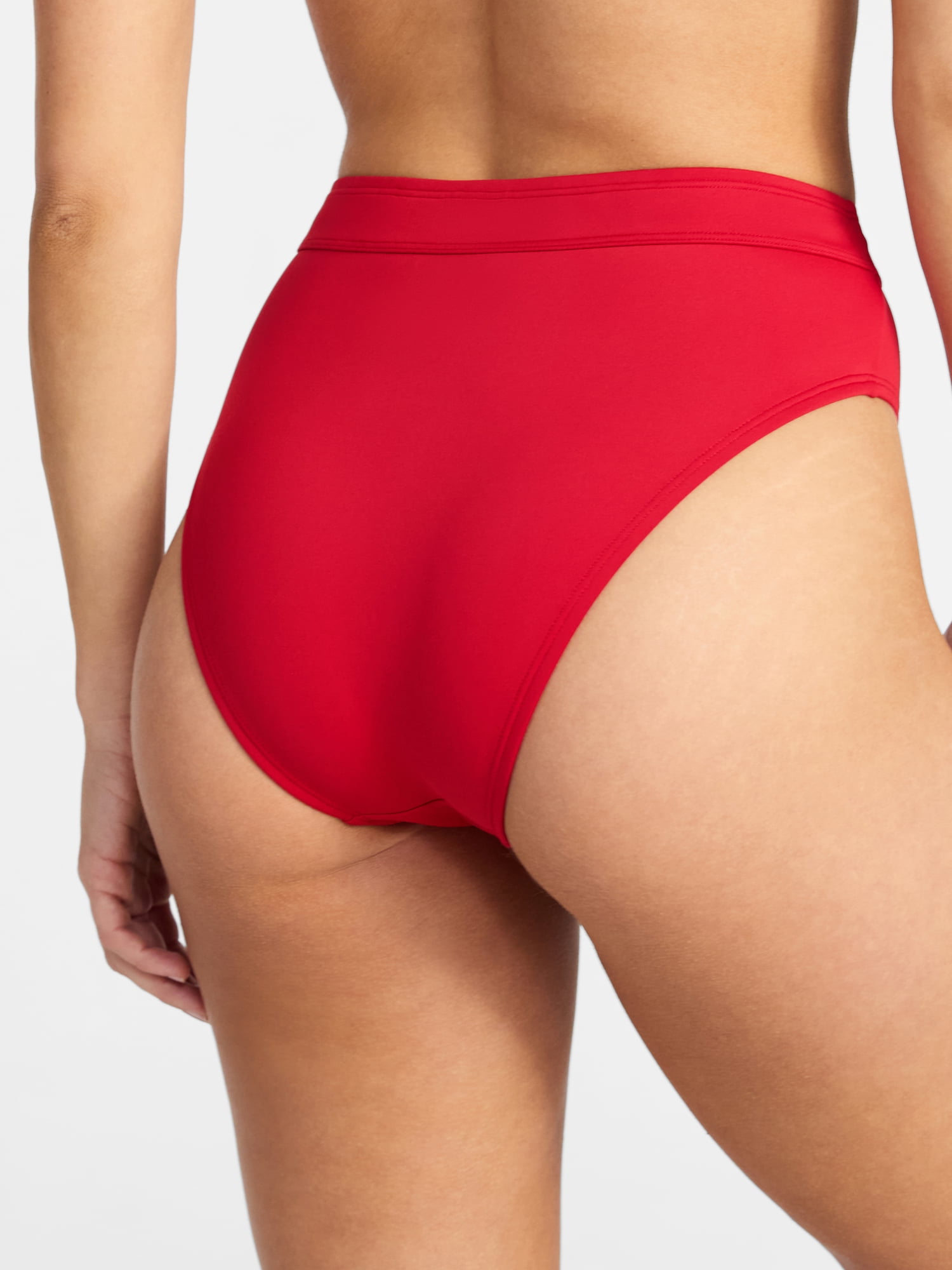Time and Tru Women's Compression Zipper Bikini Bottoms, Sizes XS-3X