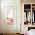 thumbnail image 3 of LEDREM Wall-Mounted LED Jewelry Cabinet with Arched Mirror, Lockable Storage Organizer, Interior Vanity Mirror, Space-Saving Design, Cloud White, 3 of 8