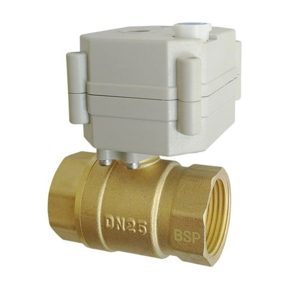 Shut Off Valves Metal Gear Motorized Valves Brass 1'' 2/3/5/7 Wires 2 Way DN25 Electric Shut Off Valves ,Safe Mode