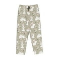 thumbnail image 4 of Xecao Rabbit And Flower Women's Straight Lounge Pajama Pants: The Epitome of Relaxed Sleepwear, 4 of 9
