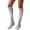 Grey, variant on Women Compression Stockings High Elastic Long Tube Calf Support Running Yoga Athletic Solid Color Socks Black