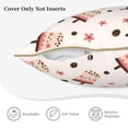 thumbnail image 5 of Fotbe Milk Tea Pattern Velvet Decorative Throw Pillow Covers with Elegant Piping, Soft Plush Cushion Cover for Sofa, Bed, Car, Office-16"x16", 5 of 8