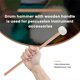 thumbnail image 5 of 1 Pair Felt Mallets D sticks D Sticks with Wood Handle for Percussion Inst ent Accessories, 5 of 5