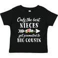 thumbnail image 3 of Inktastic Only the Best Nieces Get Promoted to Big Cousin Boys or Girls Toddler T-Shirt, 3 of 5