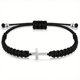 thumbnail image 4 of ShiYe toys store Piezas Pulsera de Cruz de la Amistad Pulsera Trenzada de Cuerda Negra Pulsera de Cruz Ajustable Pulseras de Pareja a Juego Hechas a Mano para Mujeres Hombres Hermano Kabbalah Strand P, 4 of 5