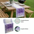 thumbnail image 5 of Eucalyptus Purple Table Runner - 108 Inch Long, Kitchen Dining Table Runner Dresser Scarves, Stripes Bottle Flower Cactus Plant Farmhouse Decor for Coffee Tables Wedding Party Banquet, 5 of 8