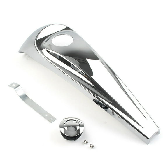 for HARLEY Touring 2008-2022 Gloss Dash Fuel Console Cover   Gas Tank Cap Chrome