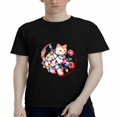 thumbnail image 4 of Whimsical Cat with Lights Graphic Tee, 4 of 9