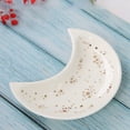 thumbnail image 4 of Gwong Moon Shape Decorative Jewelry Dish Ceramic Engagement Rings Trinket Dish Wedding Decor, 4 of 10