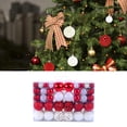 thumbnail image 6 of yotijay 100 Pieces Christmas Balls Ornaments Pendant Drop Shatterproof Christmas Baubles Red and White, 6 of 9