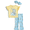 Yellow Camomile, variant on Toy Story Jessie Baby Girls Ruffle Graphic Top and Flare Leggings with Bow Headband Set, 3-Piece, Sizes 0/3M-24M