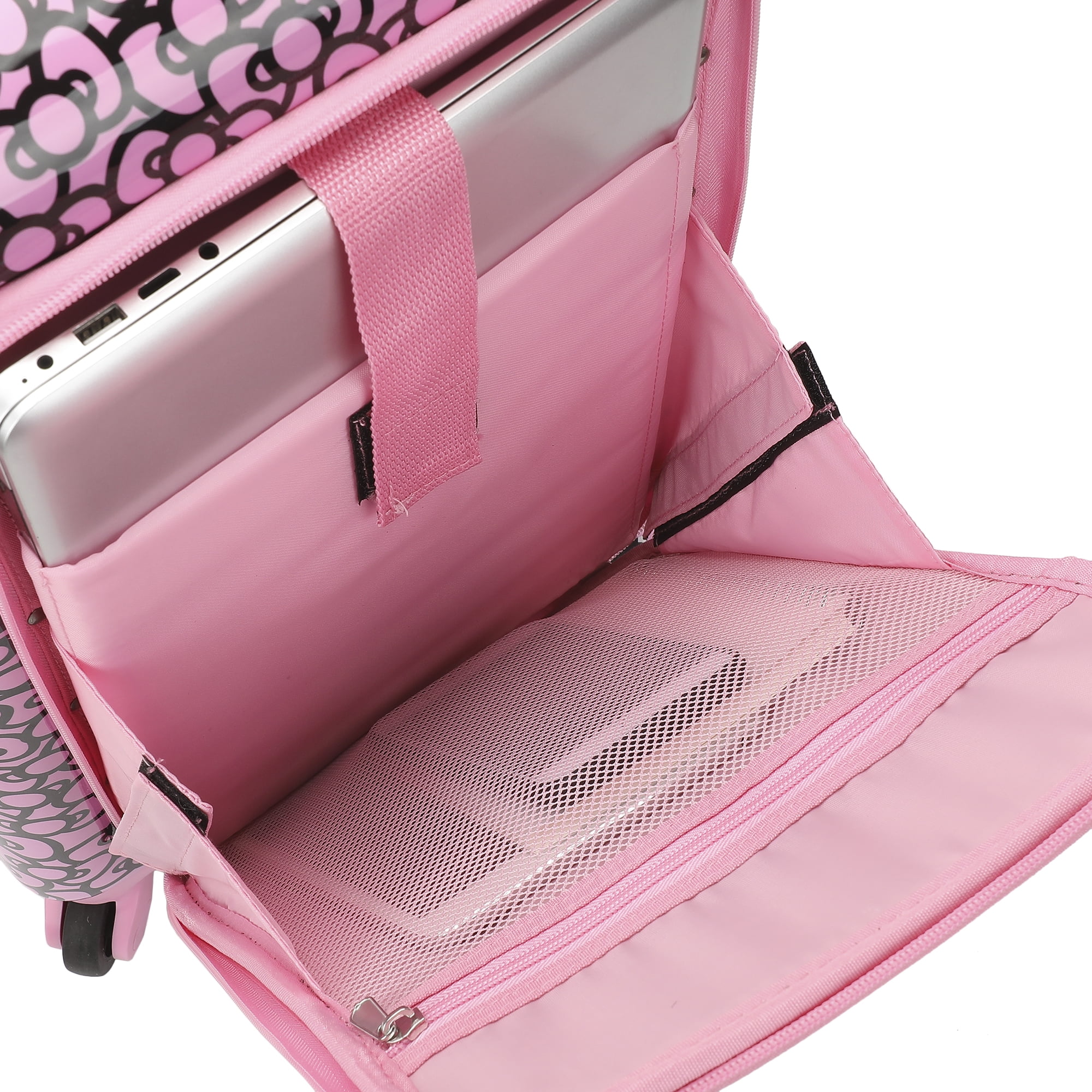 Hello Kitty Face & Bow 20" Hardside Rolling Luggage