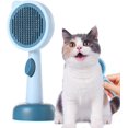 thumbnail image 3 of Peine para gatos: cepillo para gatos para mudar y arreglar mascotas, herramienta de cepillo para mascotas con botón de limpieza para gatos, perros, pelo corto y largo, elimina la capa intern, 3 of 5