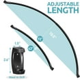 thumbnail image 7 of Curved Shower Curtain Rod 43" to 72" Adjustable, Aluminum Rustproof Expandable Round Shower Rod for Bathroom Bathtub Stall, Need to Drill, Black, 7 of 7