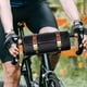 thumbnail image 2 of Bolsa para horquilla de motocicleta retro, duradera, impermeable, de cuero PU, para manillar de MTB Negro, 2 of 9