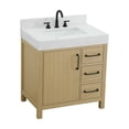 thumbnail image 6 of Elegant Kitchen and Bath 32 inch Single Bathroom Vanity In Honey Brown with backsplash, 6 of 10