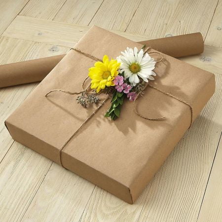 Kraft Wrapping Paper - Plain Kraft Jumbo Roll Gift Wrap - 72 sq. ft. kraft wrap