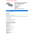 thumbnail image 2 of Front Brake Pad Set - Compatible with 1992 - 1993 Oldsmobile 88, 2 of 2