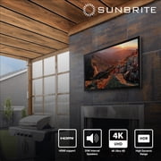 SunBrite Veranda 2 Series 43-inch Full Shade Outdoor TV | 4K Ultra HD HDR LED Weatherproof Television - Direct Lit LED Screen with All-Weather Remote (SB-V-43-4KHDR-BL)