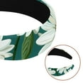 thumbnail image 5 of 2 Pack Daisy Headbands for Women Fashion Wide Headband Yoga Workout Head Bands Hair Accessories Band, 5 of 6