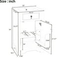 thumbnail image 6 of 20-inch Bathroom Vanity With Ceramic Sink, Compact Structure, And Adjustable Shelf For Space Optimization Solid Craftsmanship, Upgrade, 6 of 7