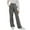 Gray, variant on zbxnLI Teens Girls High Waist Dress Pants Wide Leg Uniform Pants Solid Color Casual Pants with Pockets