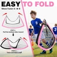 thumbnail image 2 of BOHEN 6x4FT Portable Soccer Goal for Kids Backyard Youth Soccer Goal with Net Ground Stakes with Carry Bag, 2 of 8
